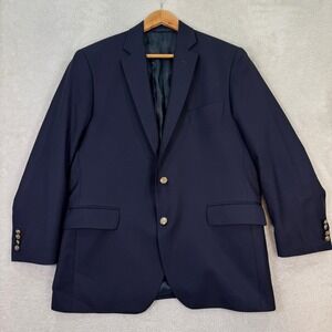 Culwell & Son Vitale Barberis Canonico Perennial Mens 44S Navy Blazer‎ Wool Silk